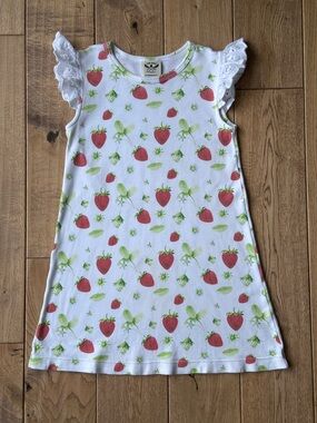 The Oaks Apparel Strawberry Print Dress size 4T